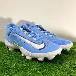 Size 13 Nike Alpha Huarache Elite 4 Low MCS Baseball Cleats UNC Blue FN7221-403